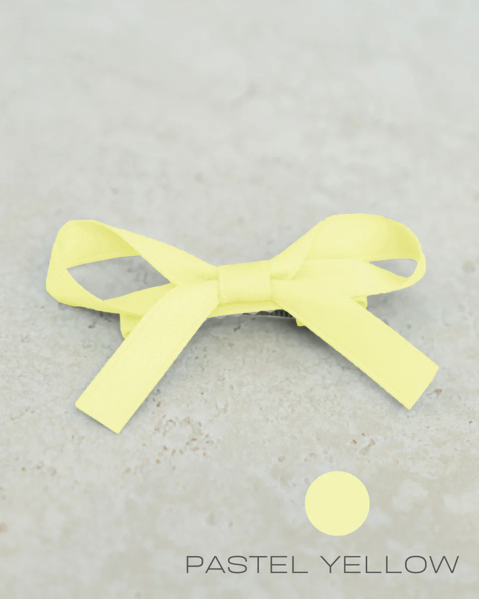 Pastel Yellow Bow